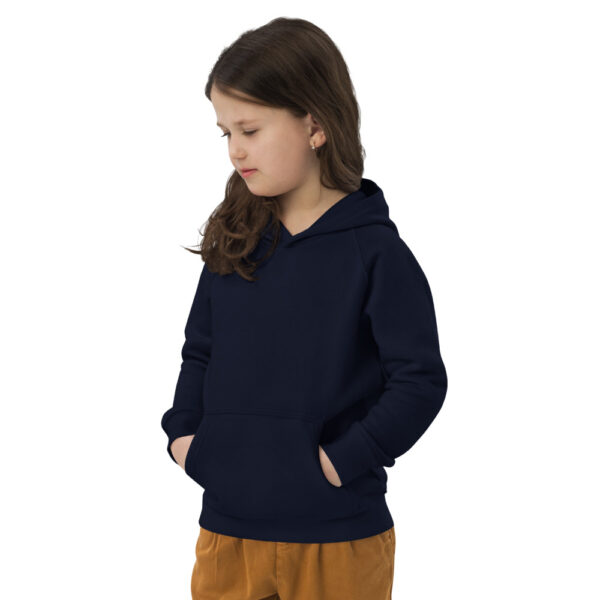 vaikiškas ekologiškas džemperis kids eco hoodie french navy left front 61fa4e029aaef