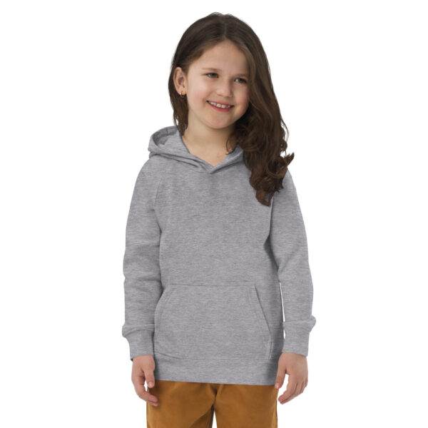vaikiškas ekologiškas džemperis kids eco hoodie grey melange front 61fa4e029b2ef