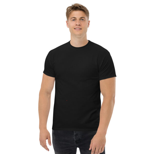 ekologiškos medvilnės marškinėliai mens classic tee black front 65ae88065e25d