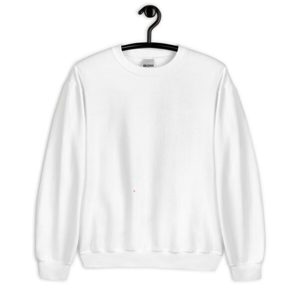 unisex organiškas megztinis unisex crew neck sweatshirt white front 65af8d9b1cffd