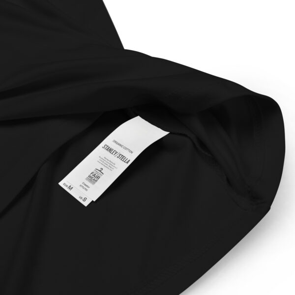 žiedinio verpimo medvilnės marškinėliai unisex organic cotton t shirt black product details 65ae33f949e3d