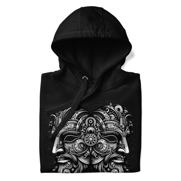 dvyniai - unisex džemperis unisex premium hoodie black front 65a32a44d5808