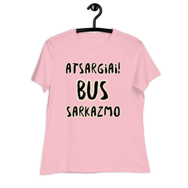 bus sarkazmo - maikut4 womens relaxed t shirt pink front 65ab44d9b7b2c