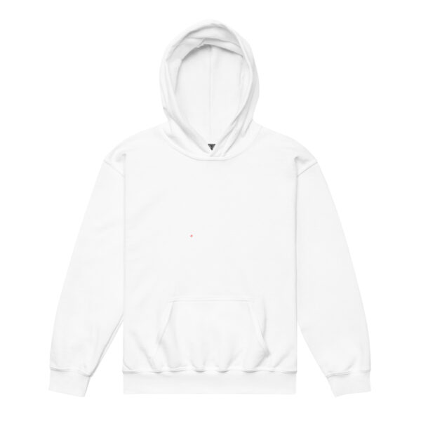 jaunimo džemperis youth heavy blend hoodie white front 65af90629b4db