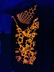 Džemperis su kapišonu "Geometric-Art-Orange" - Image 3