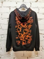 Džemperis su kapišonu "Geometric-Art-Orange"