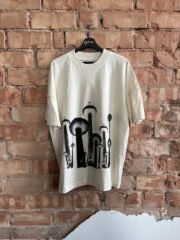 Oversized unisex organinės medvilnės marškinėliai “TeleGrybas” - Image 7