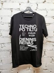 Marškinėliai su spauda „TECHNO po tiltu“ - Image 2