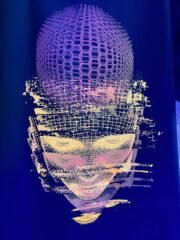 Marškinėliai su šviečiančia spauda „GalaxyFace“ - Image 2