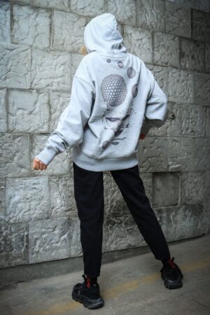 Spauda ant Drabužių Dzemperis su kapisonu „Geometric Art