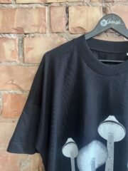 Oversized unisex organinės medvilnės marškinėliai “TeleGrybas” - Image 6