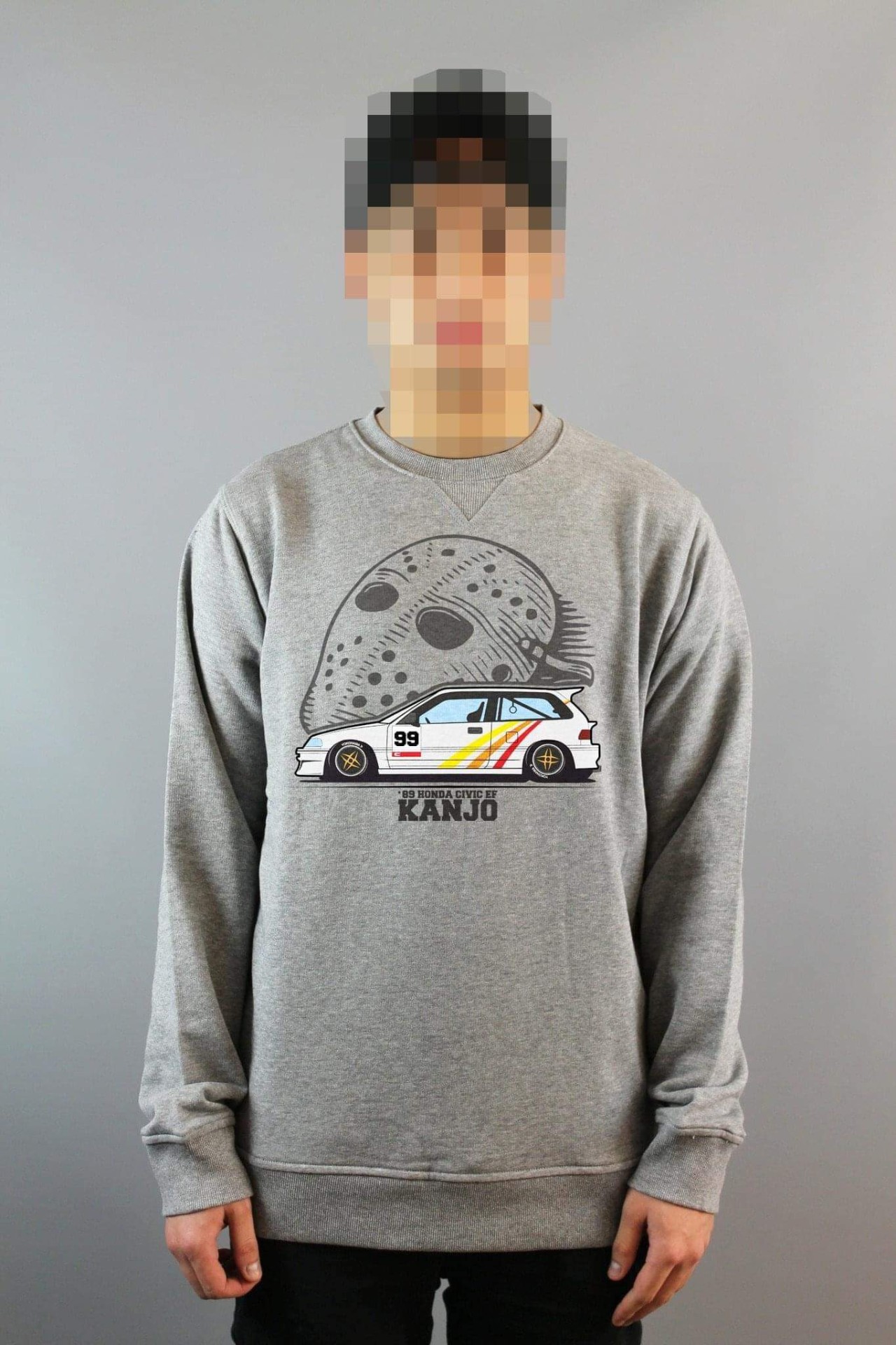 Džemperis be kapišono su spauda “KanjoCivic” 1 džemperis be kapišono su spauda “kanjocivic”