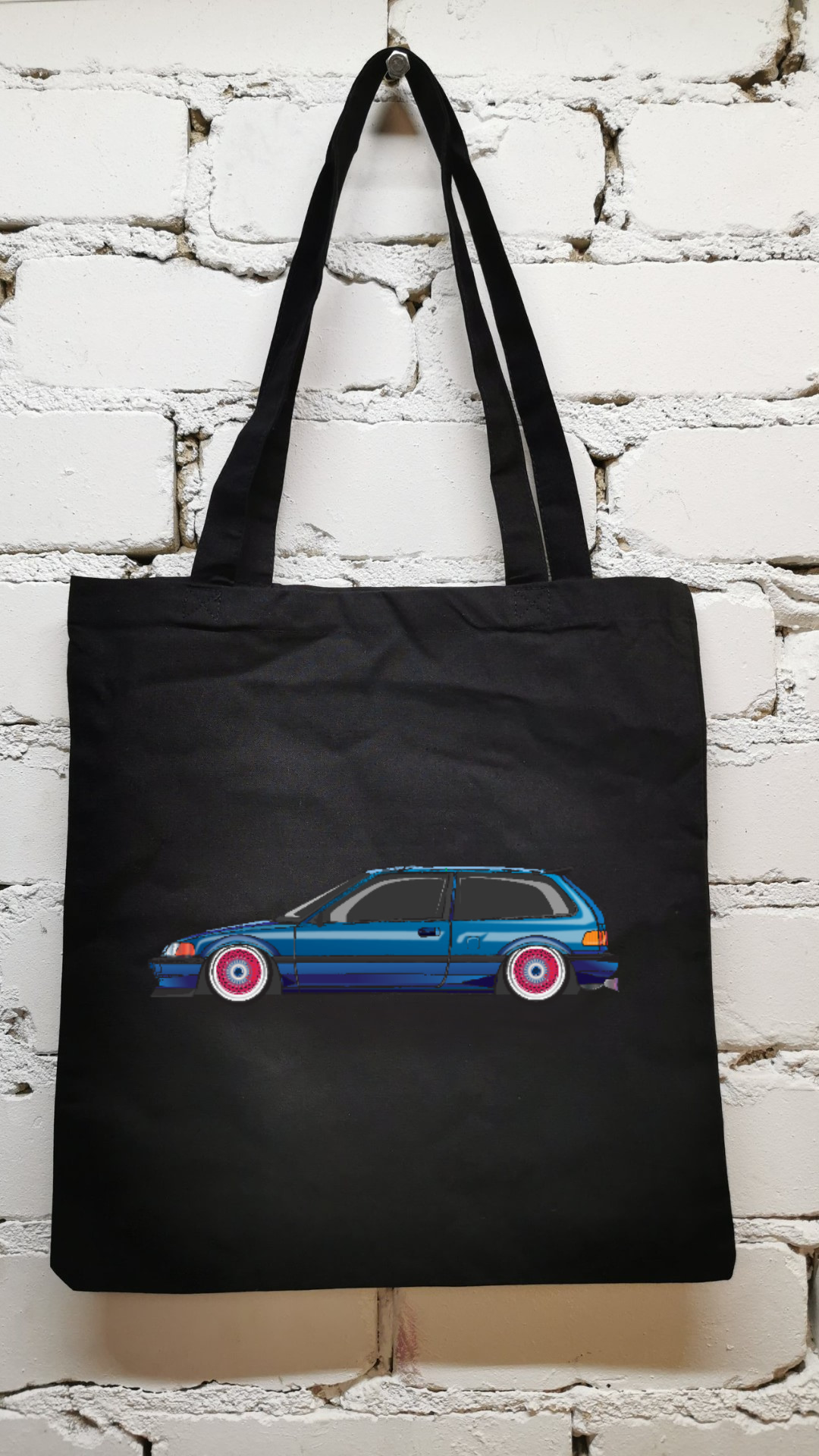 Drobiniai maišeliai su spauda “Civic„ 3 drobiniai maišeliai su spauda “civic„ - image 3