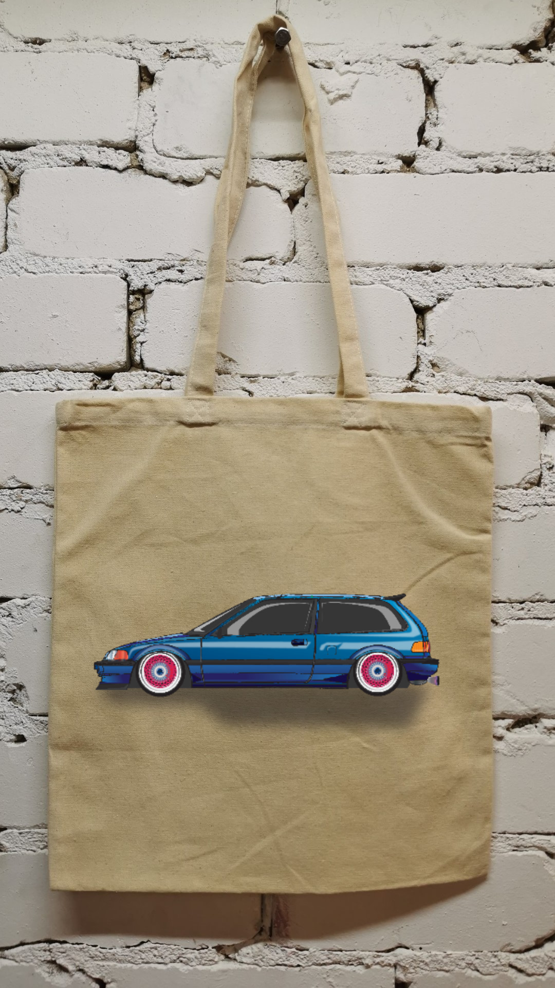 Drobiniai maišeliai su spauda “Civic„ 5 drobiniai maišeliai su spauda “civic„ - image 5