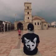 Organinės medvilnės unisex marškinėliai „CatRave“ - Image 6