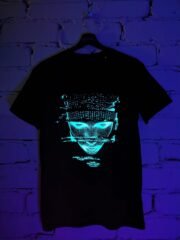 Marškinėliai šviečiantys prie UV lempų „Face“ - Image 2