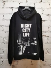 Džemperis su kapišonu "Night City Life"