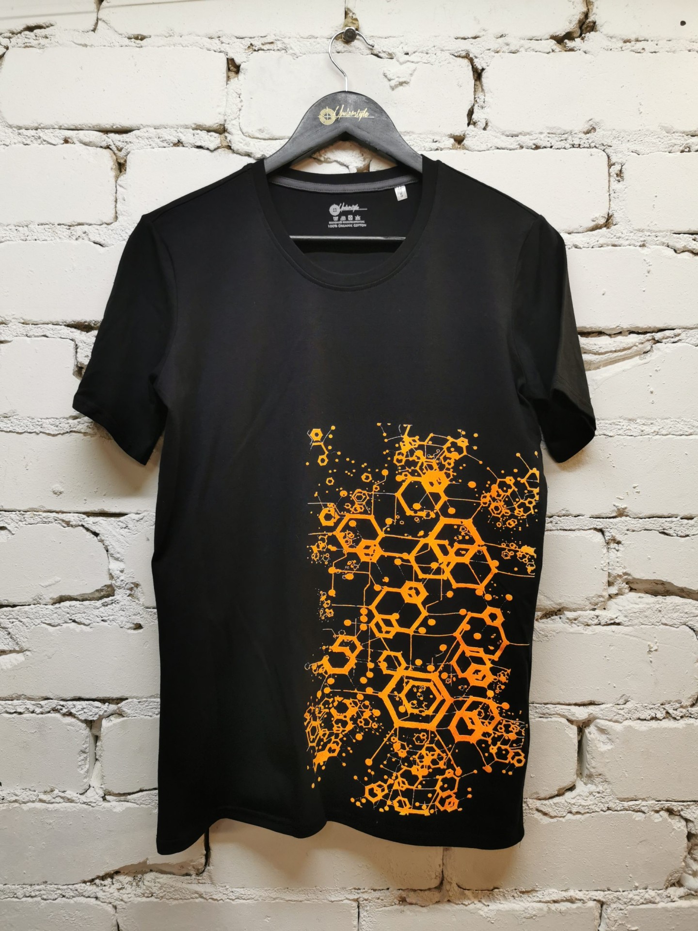 Organinės medvilnės marškinėliai su šilkografijos spauda „GeometricArt“ 3 organinės medvilnės marškinėliai su šilkografijos spauda „geometricart“ - image 3