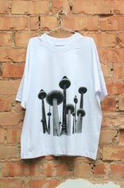 Oversized unisex organinės medvilnės marškinėliai “TeleGrybas” - Image 4