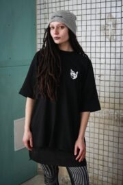 Organinės medvilnės unisex marškinėliai „CatRave“ - Image 2