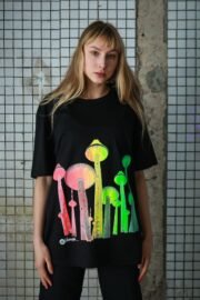 Unisex organinės medvilnės marškinėliai su šilkografijos spauda „TeleGrybas LT“ - Image 3