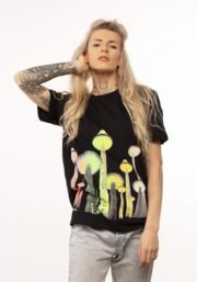 Unisex organinės medvilnės marškinėliai su šilkografijos spauda „TeleGrybas LT“ - Image 4