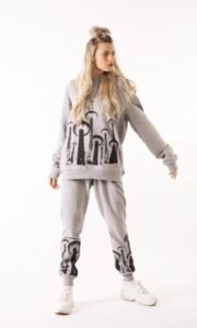 Unisex laisvalaikio kostiumas su šilkografijos spauda „TeleGrybas“ - Image 6