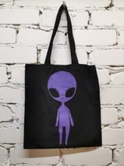 Drobiniai maišeliai su šilkografijos spauda "Alien" - Image 2