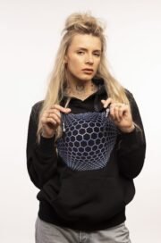 Džemperis su kapišonu "Geometric-Art-Blue"