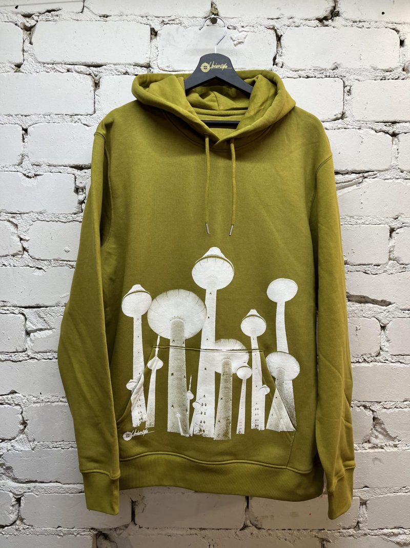 Organinės medvilnės džemperis su šilkografijos spauda “TeleGrybas” 1 organinės medvilnės džemperis su šilkografijos spauda “telegrybas”